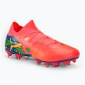 PUMA Future 7 Match Neymar Jr FG/AG Fußballschuhe sunset glow/schwarz/sun stream/puma grün/blau