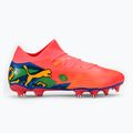 PUMA Future 7 Match Neymar Jr FG/AG Fußballschuhe sunset glow/schwarz/sun stream/puma grün/blau 2