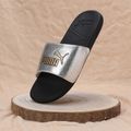 PUMA Cool Cat 2.0 Metallic Shine Flip-Flops puma silber/puma gold/puma schwarz 15