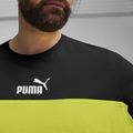 PUMA ESS+ Block Tee für Herren puma schwarz/lime sheen 5