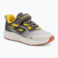 Kinderschuhe KangaROOS KB-Pang EV vapor grey/neon yellow