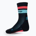 CEP Miami Vibes 80's Herren Kompression Laufsocken schwarz/blau/rosa 4