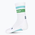 CEP Miami Vibes 80's Herren Kompression Laufsocken weiß/grün aqua 4