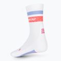 CEP Miami Vibes 80er Jahre weiß/rosa Himmel Männer Kompression laufen Socken 4