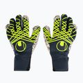 Torwarthandschuh uhlsport Prediction Supergrip + HN navy/weiß/fluo gelb