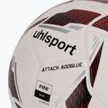 Uhlsport Attack Addglue Fußball weiß/schwarz/fluo rot Größe 5 3
