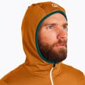 Herren-Trekking-Sweatshirt Ortovox Fleece Grid Hoody braun 87211 4