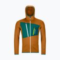 Herren-Trekking-Sweatshirt Ortovox Fleece Grid Hoody braun 87211 9