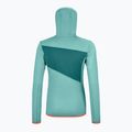 Damen Ortovox Fleece Grid Hoody Türkis 8720100036 2