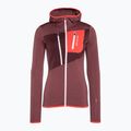 Damen-Trekking-Sweatshirt Ortovox Fleece Grid Hoody rot 87201 6