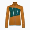 Herren-Trekking-Sweatshirt Ortovox Fleece Grid braun 87212