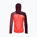 Damen ORTOVOX Westalpen 3L Hellorange und kastanienbraune Regenjacke 7021200018 6