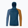 Thermoactives Longsleeve Herren ORTOVOX 120 Comp Light Hoody petrol blue