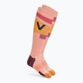 Damenskisocken ORTOVOX Freeride Long Socks Cozy bloom