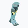 Damenskisocken ORTOVOX Freeride Long Socks Cozy ice waterfall