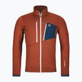 Sweatshrit Hoodie Herren ORTOVOX Fleece Grid clay orange