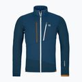 Sweatshrit Hoodie Herren ORTOVOX Fleece Grid deep ocean