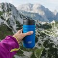 Esbit Majoris Edelstahl-Thermobecher mit Flip Top 450 ml Vlies blau 6