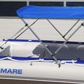 Verdeck für Viamare Bimini-Pontons blau 1126071