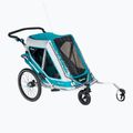 Qeridoo Speedkid2 zweisitziger Fahrradanhänger blau Q-SK2-21-P 2