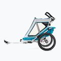 Qeridoo Speedkid2 zweisitziger Fahrradanhänger blau Q-SK2-21-P 9