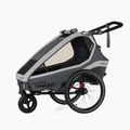 Fahrradanhänger 2 Sitzer Qeridoo Kidgoo 2 grau Q-KDG2-22-SG