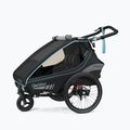 Qeridoo Kidgoo 2 Sport zweisitziger Fahrradanhänger schwarz Q-KGS2-22-AB