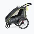 Fahrradanhänger 1 Sitzer Qeridoo Qupa 1 grau-gelb Q-QUP1-22-LI
