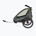 Fahrradanhänger 1 Sitzer Qeridoo Qupa 1 grau-gelb Q-QUP1-22-LI 2