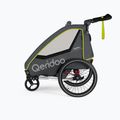 Fahrradanhänger 1 Sitzer Qeridoo Qupa 1 grau-gelb Q-QUP1-22-LI 3