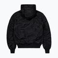 Herren Alpha Industries MA-1 Bomberjacke mit Kapuze schwarz 7