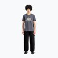 Alpha Industries Herren Basic grau-schwarzes T-shirt 2