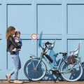 URBAN IKI Gepäckträger Fahrradsitz blau U-213907 9