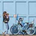 Hinterer Rahmen Fahrradsitz URBAN IKI blau U-214003 10