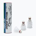 YONEX Badminton-Federbälle Mavis 2000 schnell 6 Stück weiß.