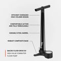 Lezyne Macro HV Floor Drive DV 100psi flach schwarz Fahrradpumpe 5