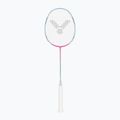 Badminton-Schläger VICTOR DriveX 6SP QM fluorescent rose-red/light blue