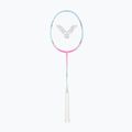 Badminton-Schläger VICTOR DriveX 6SP QM fluorescent rose-red/light blue