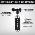 Fahrradpumpe Lezyne Control Drive CO2 + 1 x cartridge 25 g gloss black 3