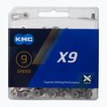 KMC X9 Fahrradkette 122 Glieder 9rz silber-grau BX09NG122