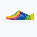Native Jefferson Print Kinder Turnschuhe Schale weiß/Schale weiß/Neon Multi Tie Dye 10