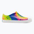 Native Jefferson Print Kinder Turnschuhe Schale weiß/Schale weiß/Neon Multi Tie Dye 2