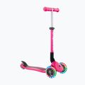 Globber Junior Foldable Lights tiefrosa Kinderroller mit drei Rädern