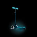 Kinderdreirad-Tretroller Globber Primo Plus Glow Lights petrol blue 12