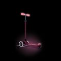 Kinderdreirad-Tretroller Globber Primo Plus Glow Lights coral pink 11