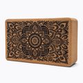 Yoga Design Lab Kork Yoga Würfel braun BL-Kork-Mandala schwarz 3