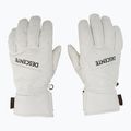 Skihandschuhe Herren Descente 5 Finger Leather white 2