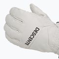 Skihandschuhe Herren Descente 5 Finger Leather white 5