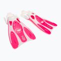 TUSA Tauchset Maske + Schnorchel + Schwimmflossen rosa UP-0201 2