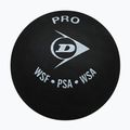 Squashbälle Dunlop Pro 2 yellow dots 3 Stück black 3